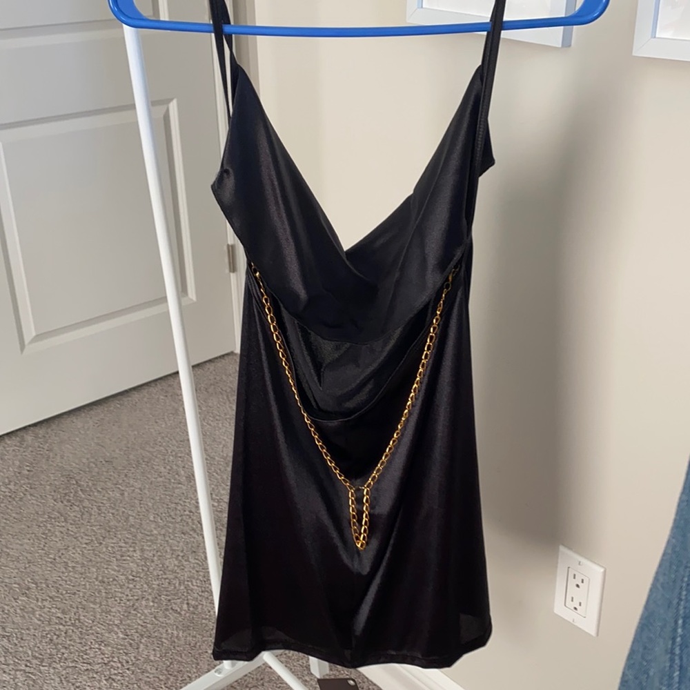 Black mini dress